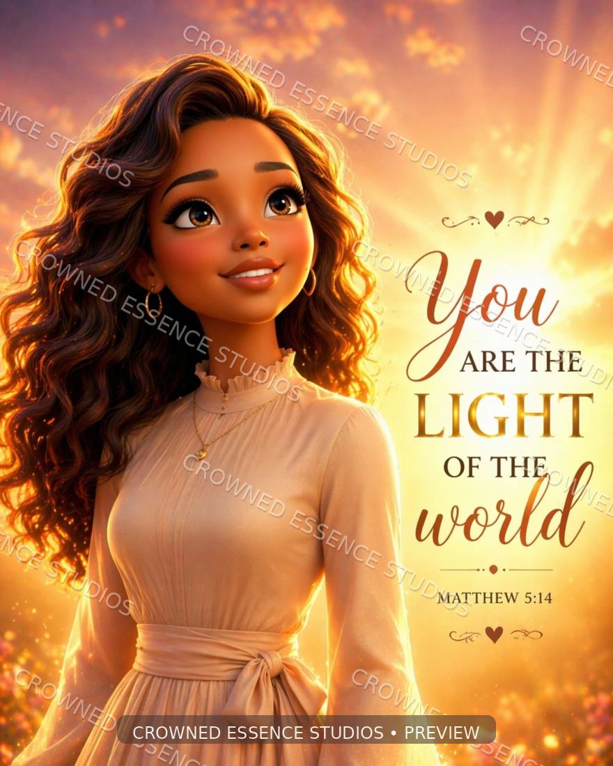 Faith & Feminine artwork featuring Matthew 5:14